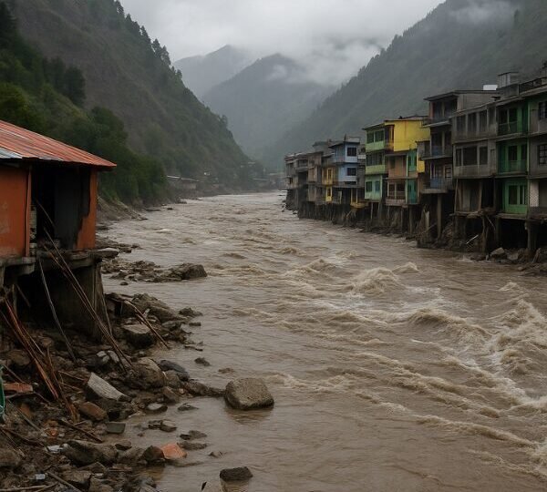 Swat River flash flood