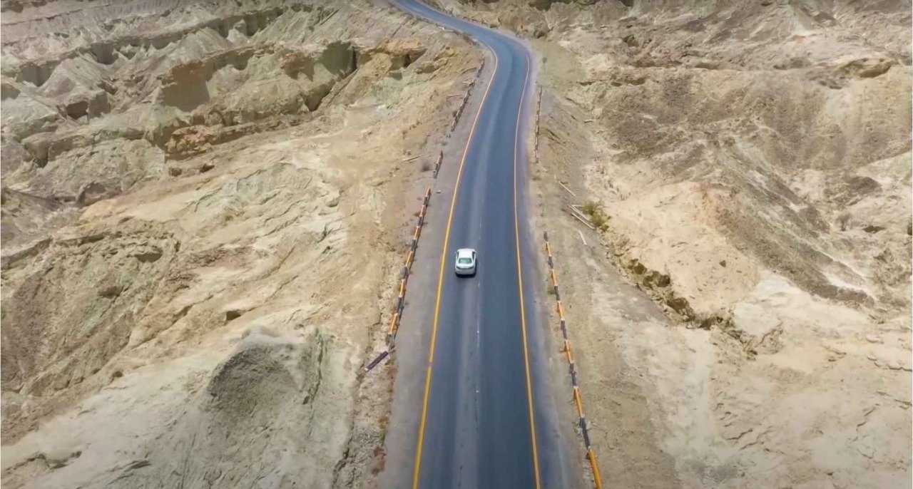 Scenic drive on the Makran Coastal Highway leading to Kund Malir Balochistan