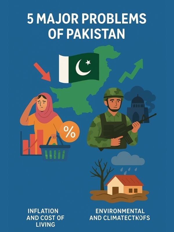 5 major problems of pakistan