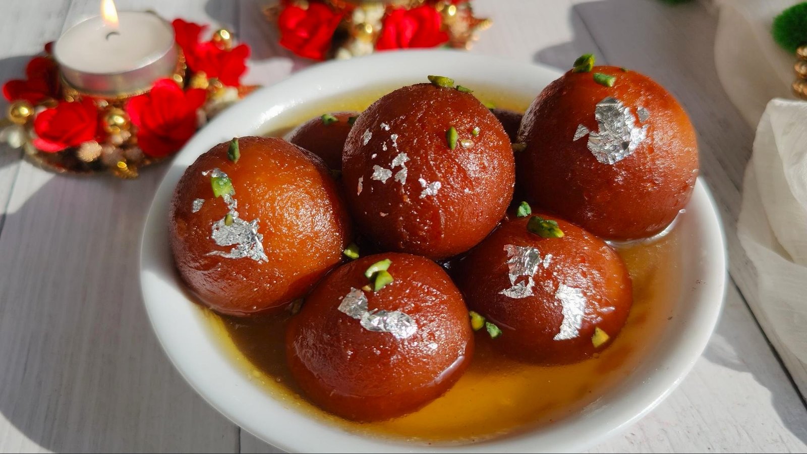 Gulab Jamun in plate, Pakistani Sweet Dishes