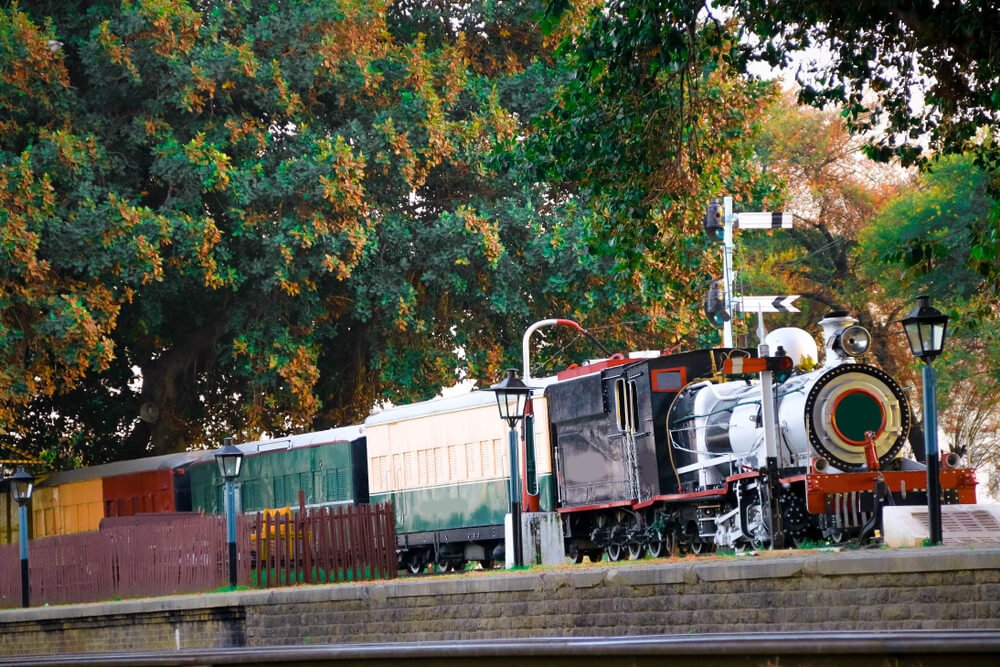 Vintage railway carriages at Pakistan Railways Heritage Museum Golra Sharif Pakistan