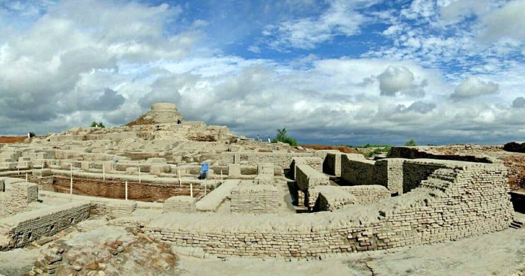 Archaeological site of Mohenjo-daro, a 5,000-year-old Indus Valley Civilization city in Pakistan