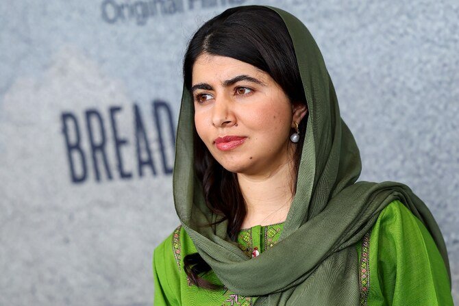 Malala Yousafzai receiving the Nobel Peace Prize as the youngest laureate in history