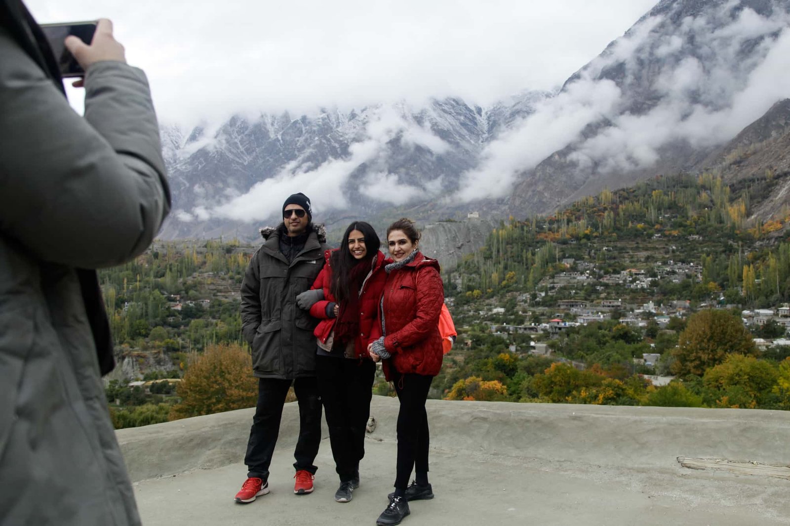 Pakistani tourists on a guided international tour organized by a travel agency in Pakistan