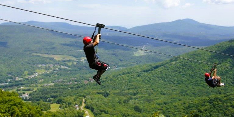 Zipline at Samundar Katha Lake